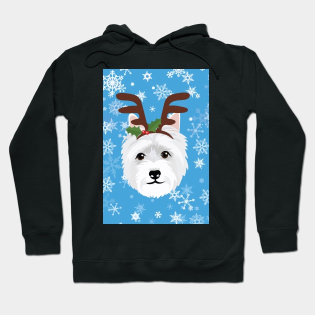 I'm dreaming of a West Highland White Christmas Hoodie by giddyaunt
